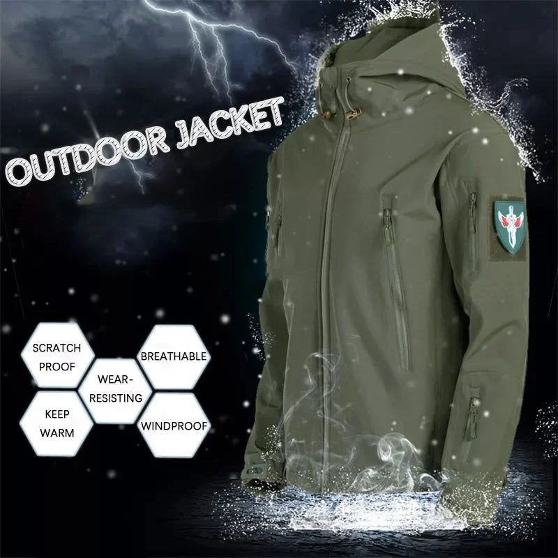 WATERPROOF MEN'S MILITARY JACKET