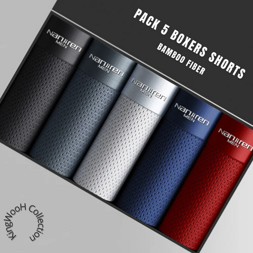 (5-Pack) Bɑmboo Fiber Boxer Briefs