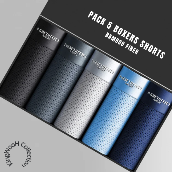 (5-Pack) Bɑmboo Fiber Boxer Briefs